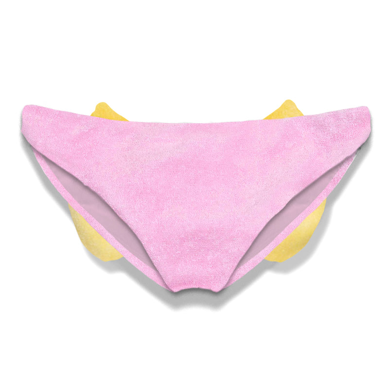 Girl terry swim briefs with bow