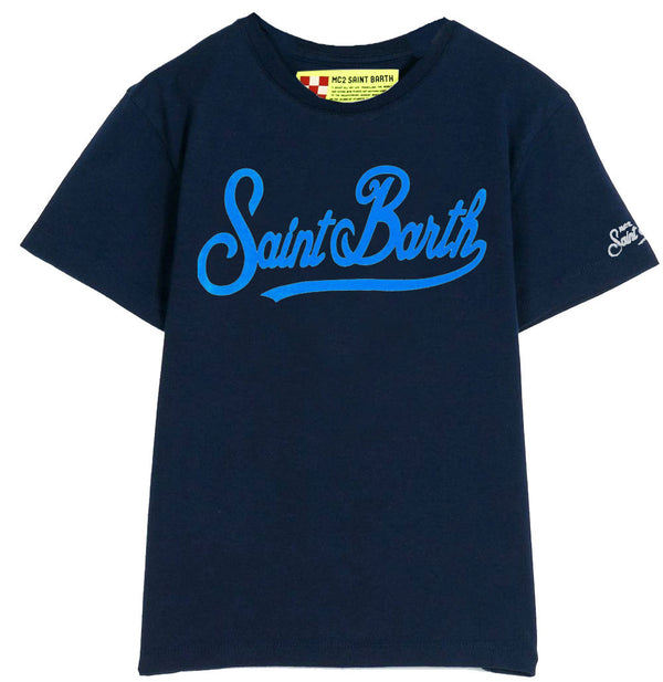 T-shirt Saint Barth Italic in cotone