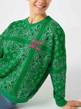 Damen-Sweatshirt mit Bandana-Print