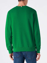 Man crewneck sweatshirt with terry logo