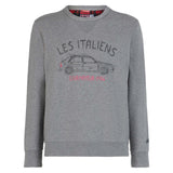 Cotton sweatshirt with Les Italiens print