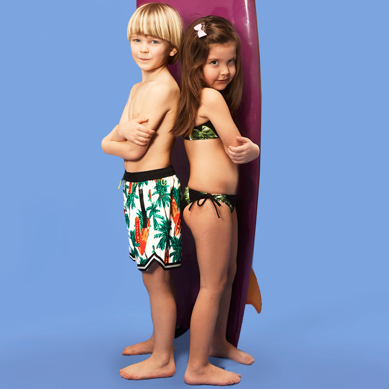 Costume da bagno bambino stampa tavole da surf