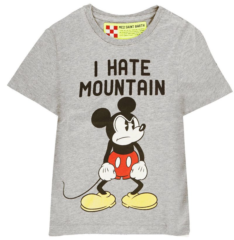 T-shirt bambino con stampa Topolino I hate mountain | ©Disney Edizione Speciale