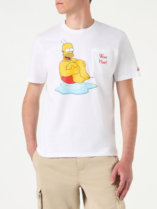 T-shirt da uomo in cotone con stampa Homer | EDIZIONE SPECIALE DEI SIMPSON