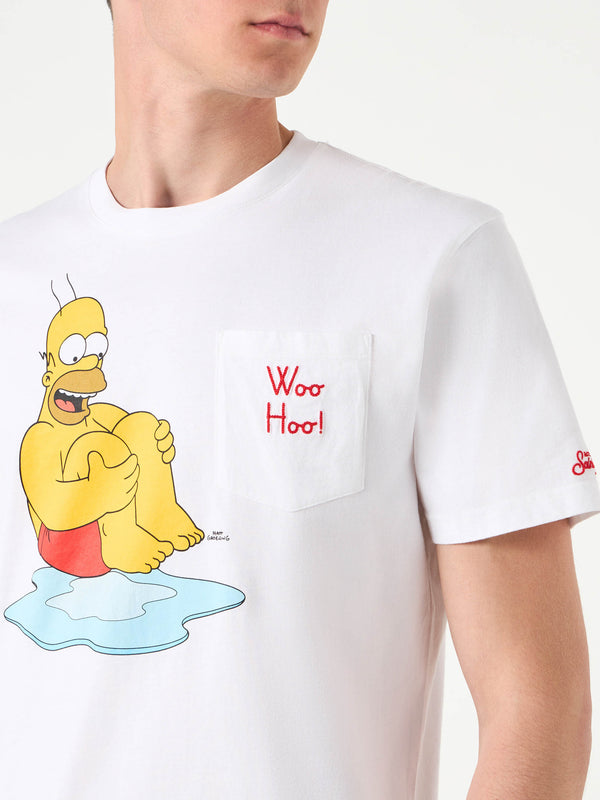 T-shirt da uomo in cotone con stampa Homer | EDIZIONE SPECIALE DEI SIMPSON