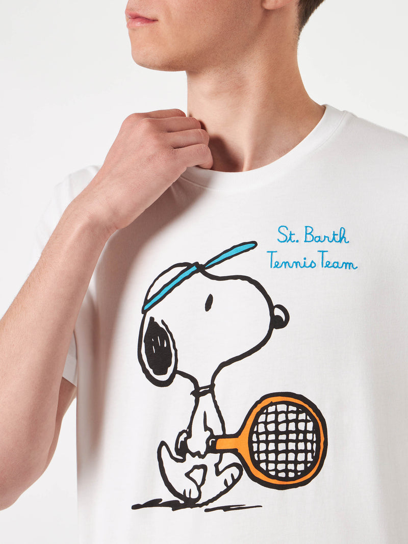 Man cotton t-shirt with Snoopy Tennis print | SNOOPY - PEANUTS™ SPECIAL  EDITION