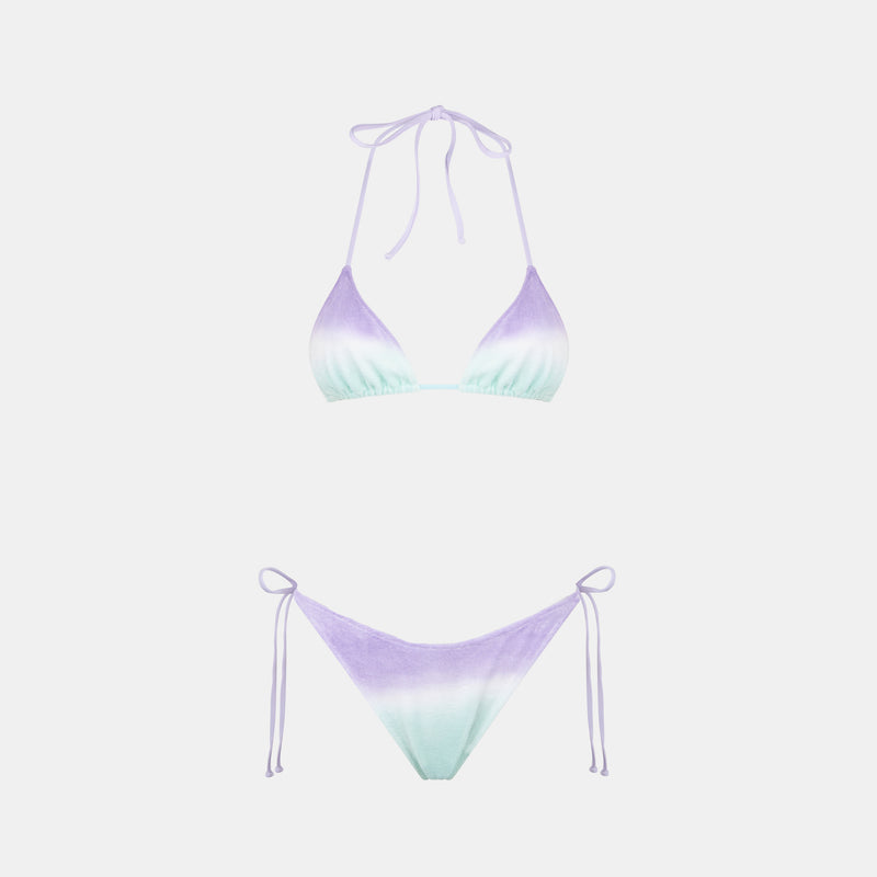 Frottee-Triangel-Bikini für Damen