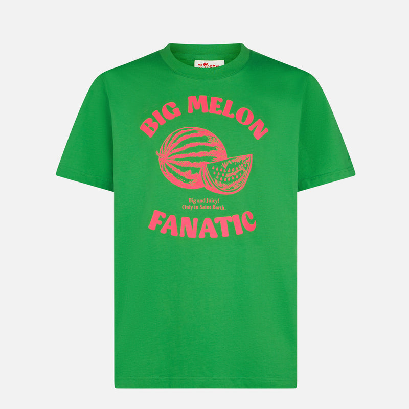 Herren-T-Shirt aus Baumwolle mit Wassermelonen-Print