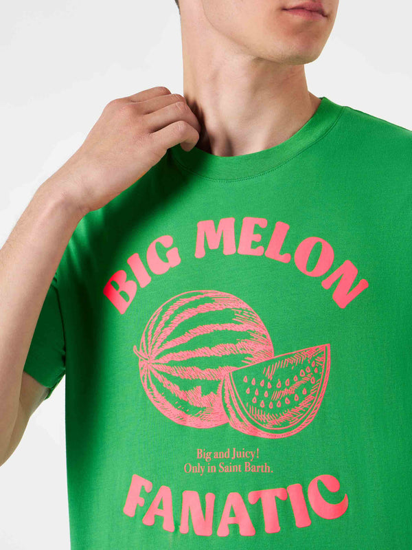 Man cotton t-shirt with Watermelon print