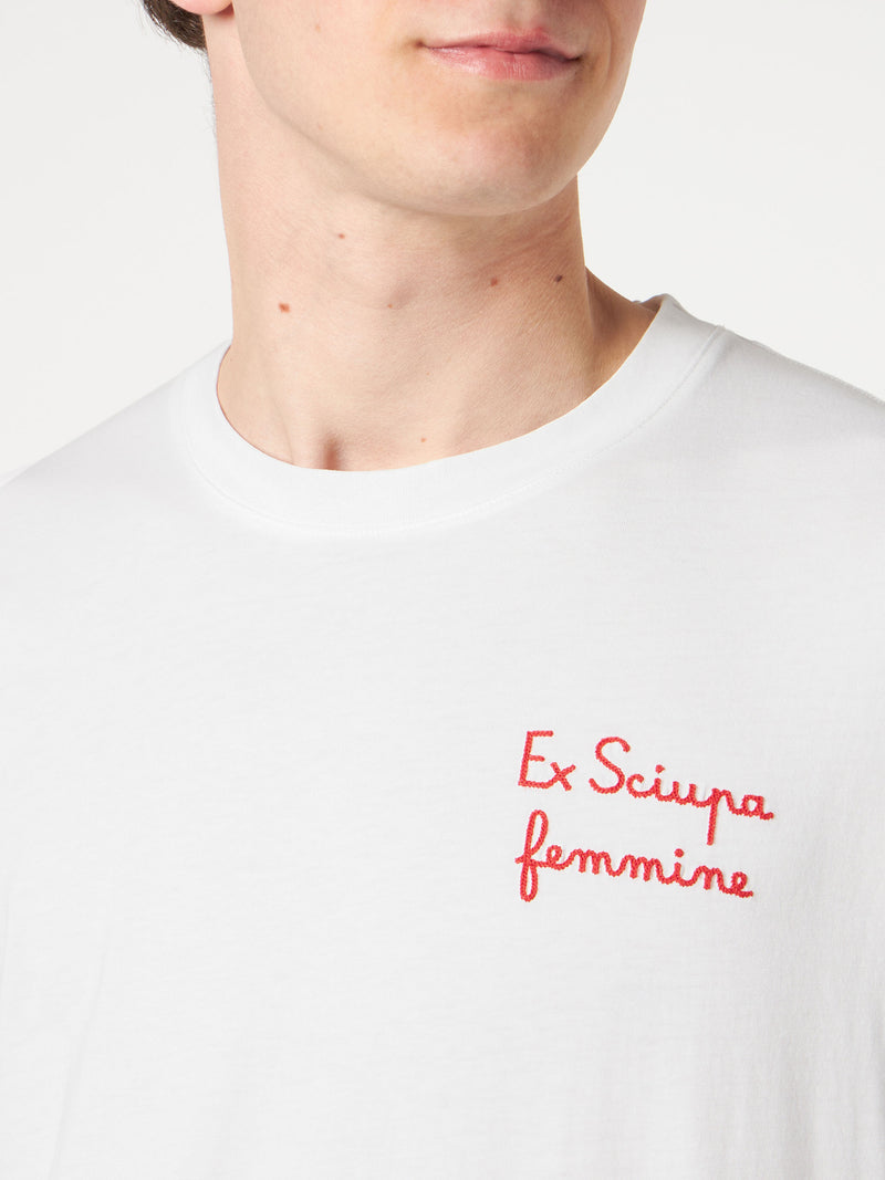 Man t-shirt with EX Sciupa femmine embroidery