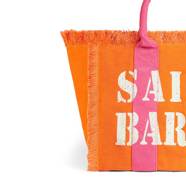 Mc2 Saint Barth Logo-print Cotton Beach Bag