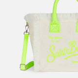 Colette white terry handbag with Saint Barth logo