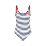 One piece swimsuit with Love St. Barth embroidery