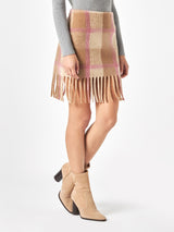Woman skirt with fringes