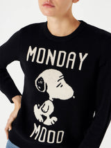 Woman sweater with Monday Mood Snoopy print | SNOOPY - PEANUTS™ SPECIAL EDITION